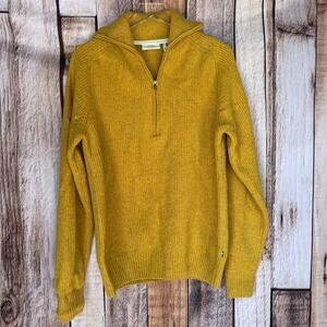 Fjällräven Sweater Pullover Greenland Re-Wool Acorn Recycled Wool Half Zip M